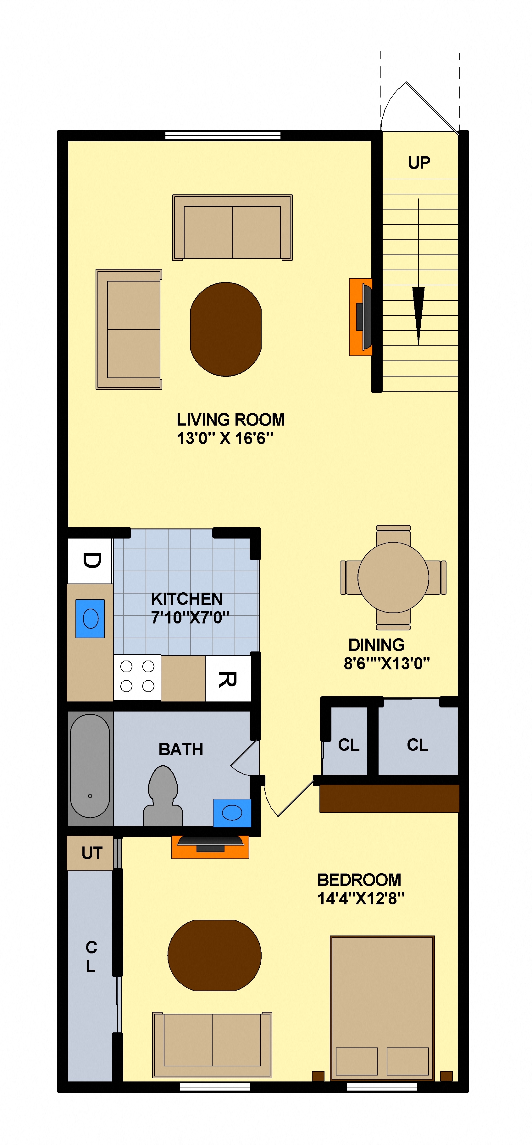 1BR Up Building 3 and 4 at Brookwood at Oakdale 55+, New York, 11769